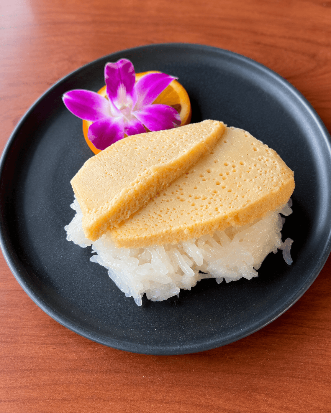 Coconut Custard and Sticky Rice